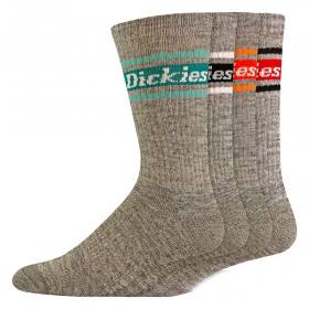 Dickies Skate Stripe Socks - 4-Pack Multi/Grey Stripe