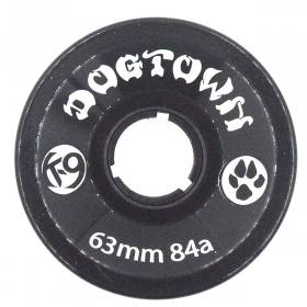 63mm 84a Dogtown K-9 Cruiser Wheels - Clear Black