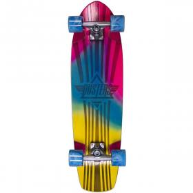 Dusters Californa Keen Retro Frame Cruiser Complete Skateboard - Blue/Pink/Yellow 8.25x31
