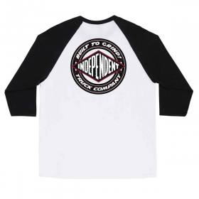 Independent Trucks BTG Shear 3/4 Sleeve Raglan Shirt - White/Black