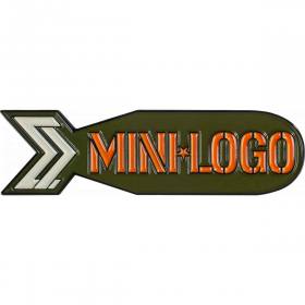 Mini Logo Bomb Lapel Pin - 1"