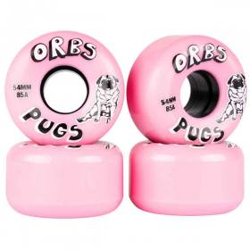 54mm 85a Orbs Pugs Full Conical Wheels - Pink