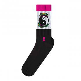 Psockadelic Snake Yang Socks - Black