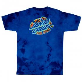 Santa Cruz Split Hand Broken T-Shirt - Royal/Navy Cloud Wash