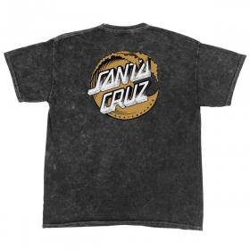 Santa Cruz Stipple Wave Dot T-Shirt - Mineral Black
