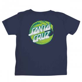 Santa Cruz Stipple Wave Dot Toddler T-Shirt - Navy