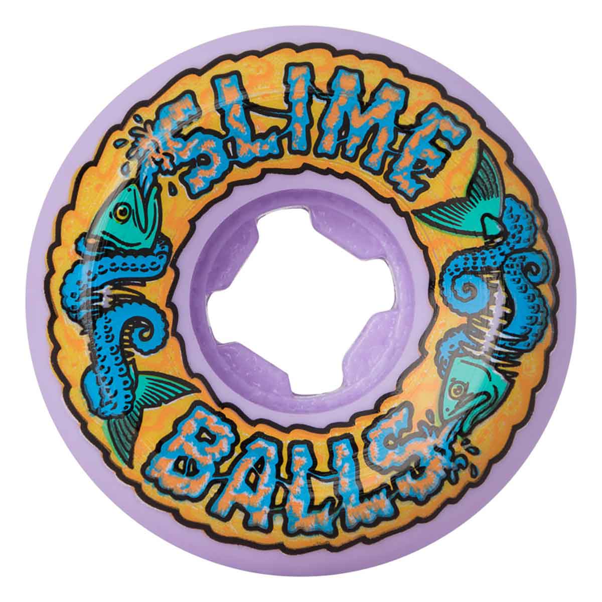 Santa Cruz Slime Balls Fish Balls Speed Balls Skateboard Wheels 54mm/99a  Purple