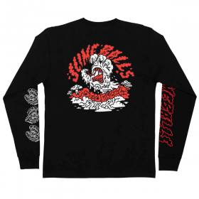 Slime Balls Wheels Toxic Trip Long Sleeve T-Shirt - Black