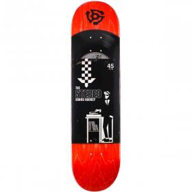 7.75x31.125 Stereo 45RPM Team Deck - Red Stain