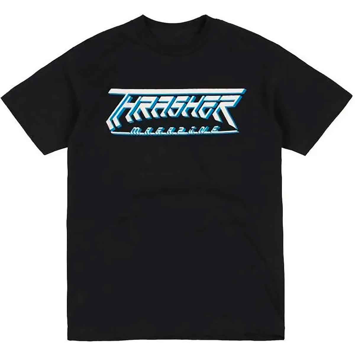 Thrasher Magazine Future Logo T-Shirt - Black | SoCal Skateshop