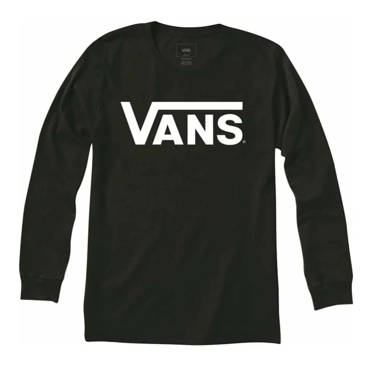 Vans Long Sleeve T-Shirt - Black/White | SoCal Skateshop