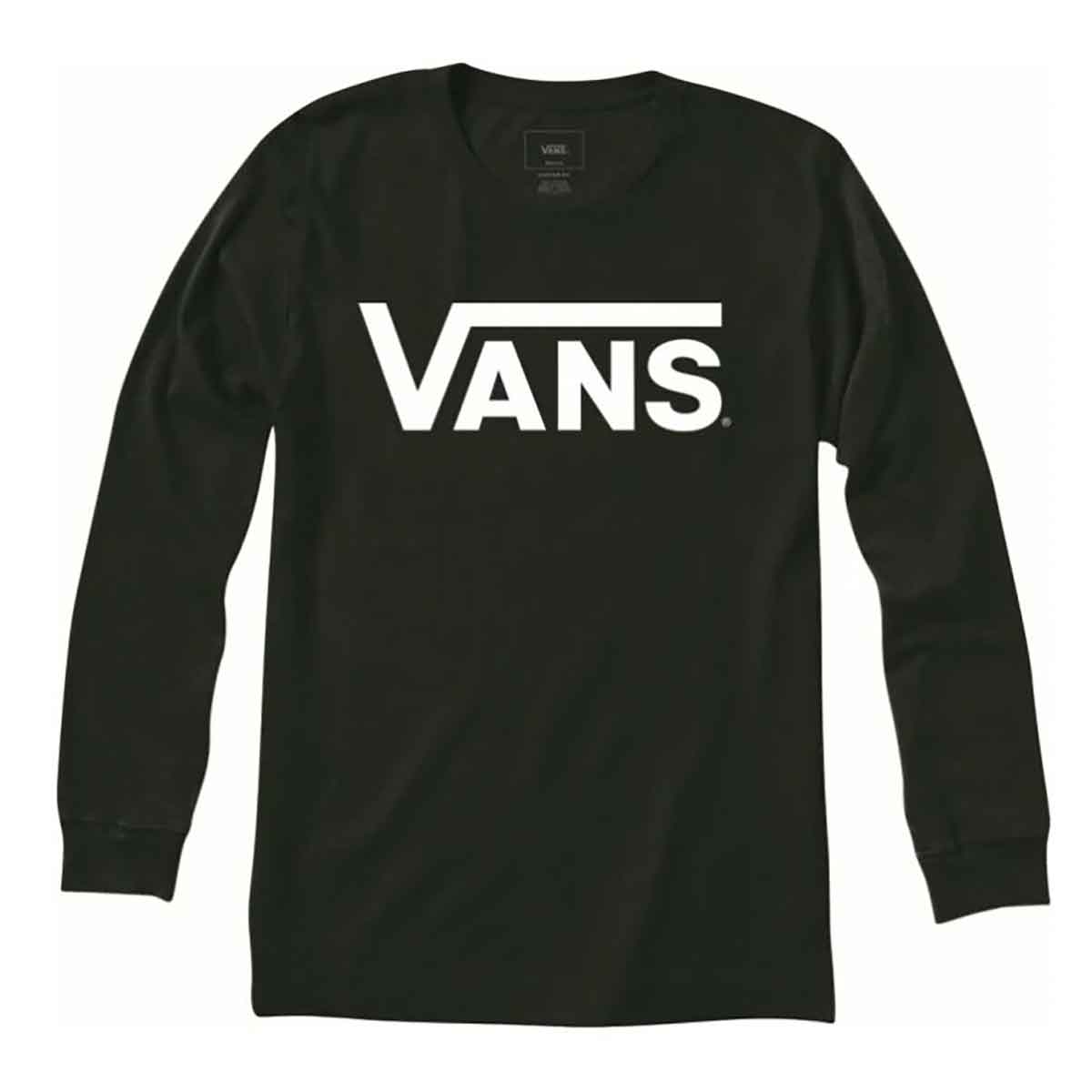 Vans Classic Long Sleeve T-Shirt - Black/White | SoCal Skateshop