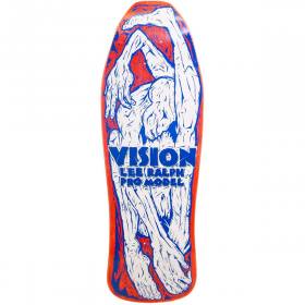 10.25x30.75 Vision Lee Ralph Concave Re-Issue Deck - Red Stain/White