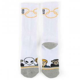 Alien Workshop Missing Link Crew Socks - White