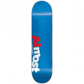 Almost Skateboard Sticker 3" Red/Blue