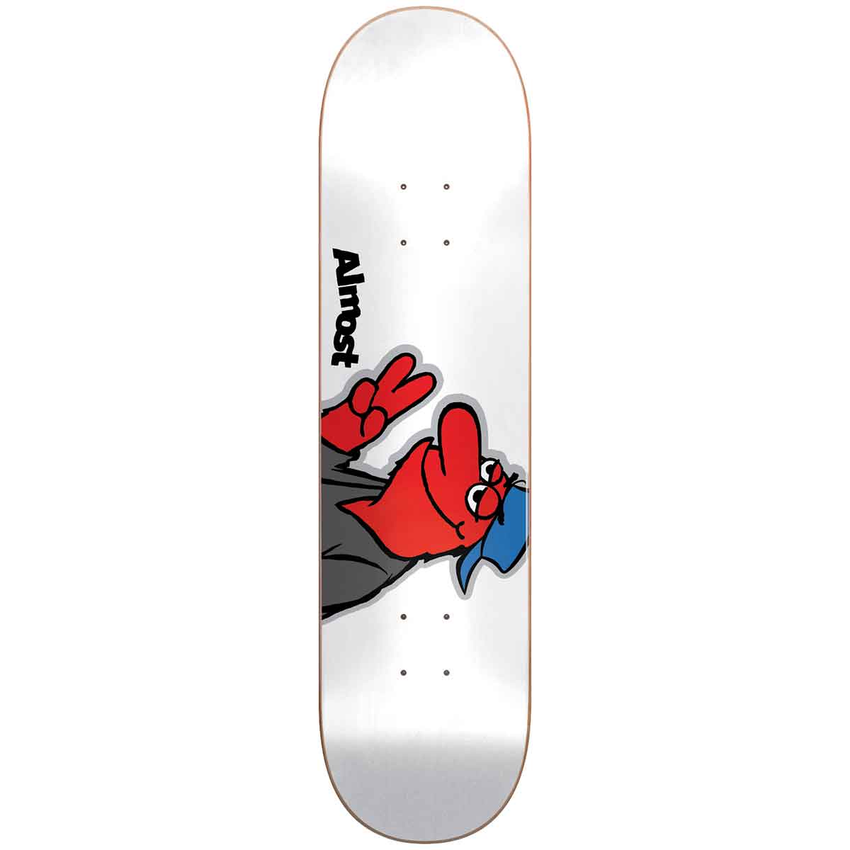 Almost Skateboard Complete Color Bleed Red 8.25" 