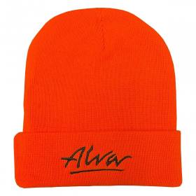 Alva OG Logo Cuff Beanie - Orange