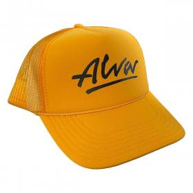 Alva OG Logo Mesh Trucker Hat - Gold/Black
