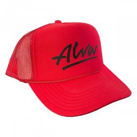 Alva OG Logo Mesh Trucker Hat - Red/Black