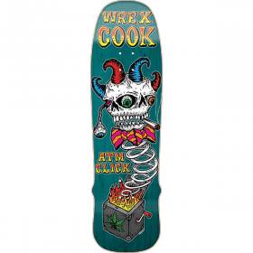 9.5x31.5 ATM Click Wrex Cook Circus Shaped Deck - Blue Stain