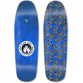 9.63x32 Black Label Curb Nerd Max Shaped Deck - Blue Stain