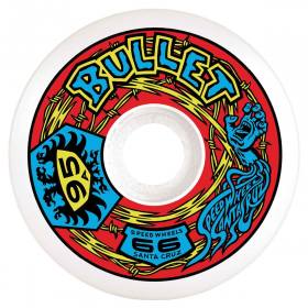 66mm 95a Bullet Speed Wheels Re-Issue LTD Wheels + Zine - White