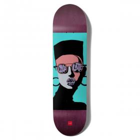8x31.875 Chocolate Jordan Trahan Respect Deck - Purple Stain