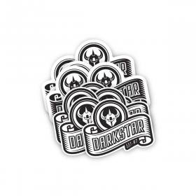 Darkstar Arc Logo 5 Sticker Pack - Black/White