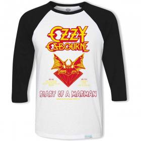 Diamond X Ozzy Diary Of A Madman Raglan T-Shirt - White/Black