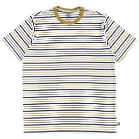 Dickies Skate Striped T-Shirt - White/Moss Stripe