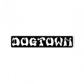 Dogtown Bar Logo Sticker - 4" x .75" Black/White