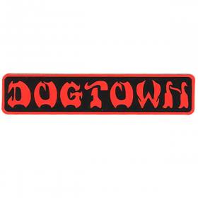 Dogtown Bar Logo Sticker - 8" x 1.5" Black/Red