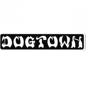 Dogtown Bar Logo Sticker - 8" x 1.5" Black/White