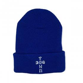 Dogtown Cross Letters Cuff Beanie - Royal Blue
