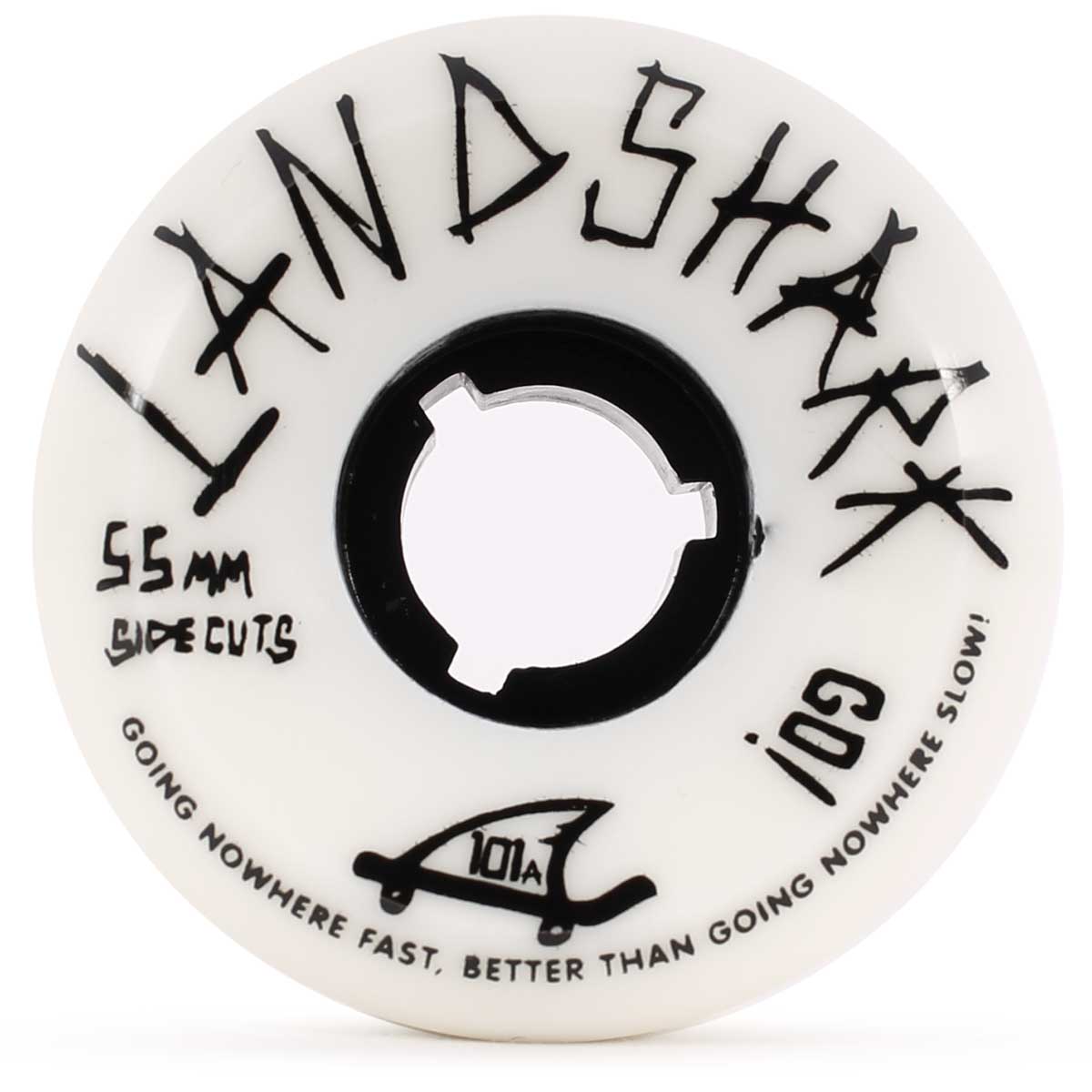 55mm 101a Landshark Side Cuts Wheels - White