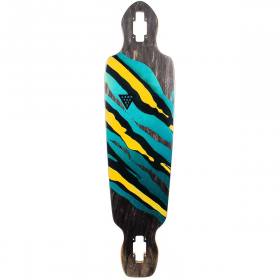 9.4x38.2 Landyachtz Battle Axe 38 Spectrum Longboard Deck - Black Pre-Gripped