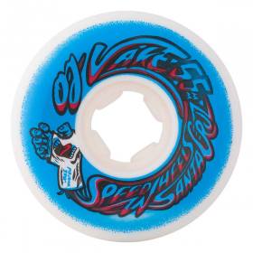 55mm 101a OJ Elite Hardline Jake Wooten Sreaming Cast Pro Wheels - White/Blue