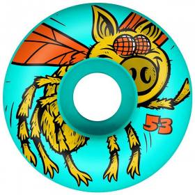 53mm 101a Pig Big Fly Wheels - Teal