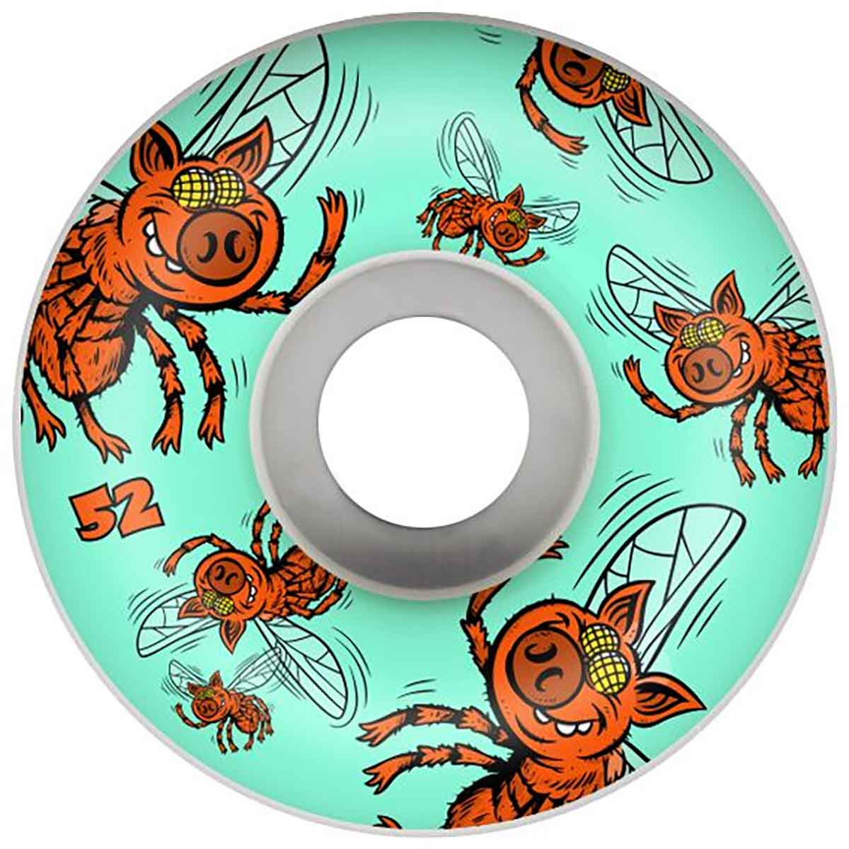 52mm 101a Pig Pigs Fly Wheels - White