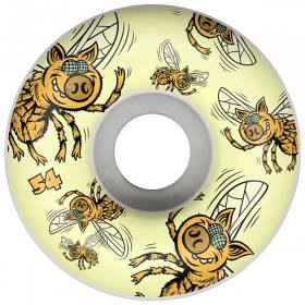 54mm 101a Pig Pigs Fly Wheels - White