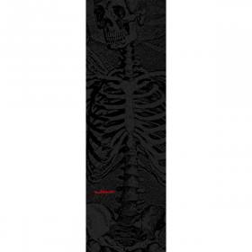 9x33 Powell Peralta Premium Printed Black Griptape - SAS Skeleton