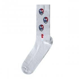 Psockadelic Grateful Socks - White/Blue/Red