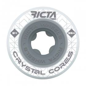 54mm 95a Ricta Crystal Cores Wheels - White