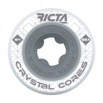 54mm 95a Ricta Crystal Cores Wheels - White