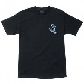 Santa Cruz Arch Check Hand T-Shirt - Black