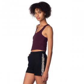 Santa Cruz Women's Intro Check Strip Sweat Shorts - Black