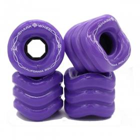 60mm 78a Shark Wheel California Roll Cruiser Wheels - Purple