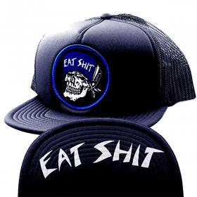 Suicidal Skates Eat Shit Patch Flip Mesh Hat - Navy