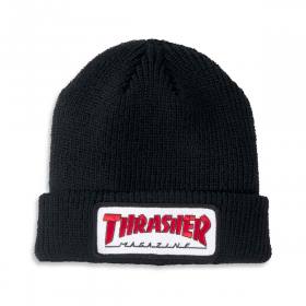 Thrasher Outline Patch Cuff Beanie - Black
