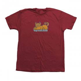 Toy Machine Devil Cat 2019 90's T-Shirt - Garnet